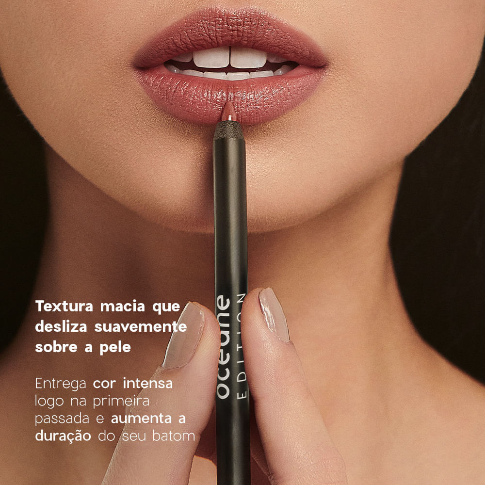 Lápis de Contorno Labial Nude - Lip Liner Beige Brown Océane Edition 1,2g - Imagem 3