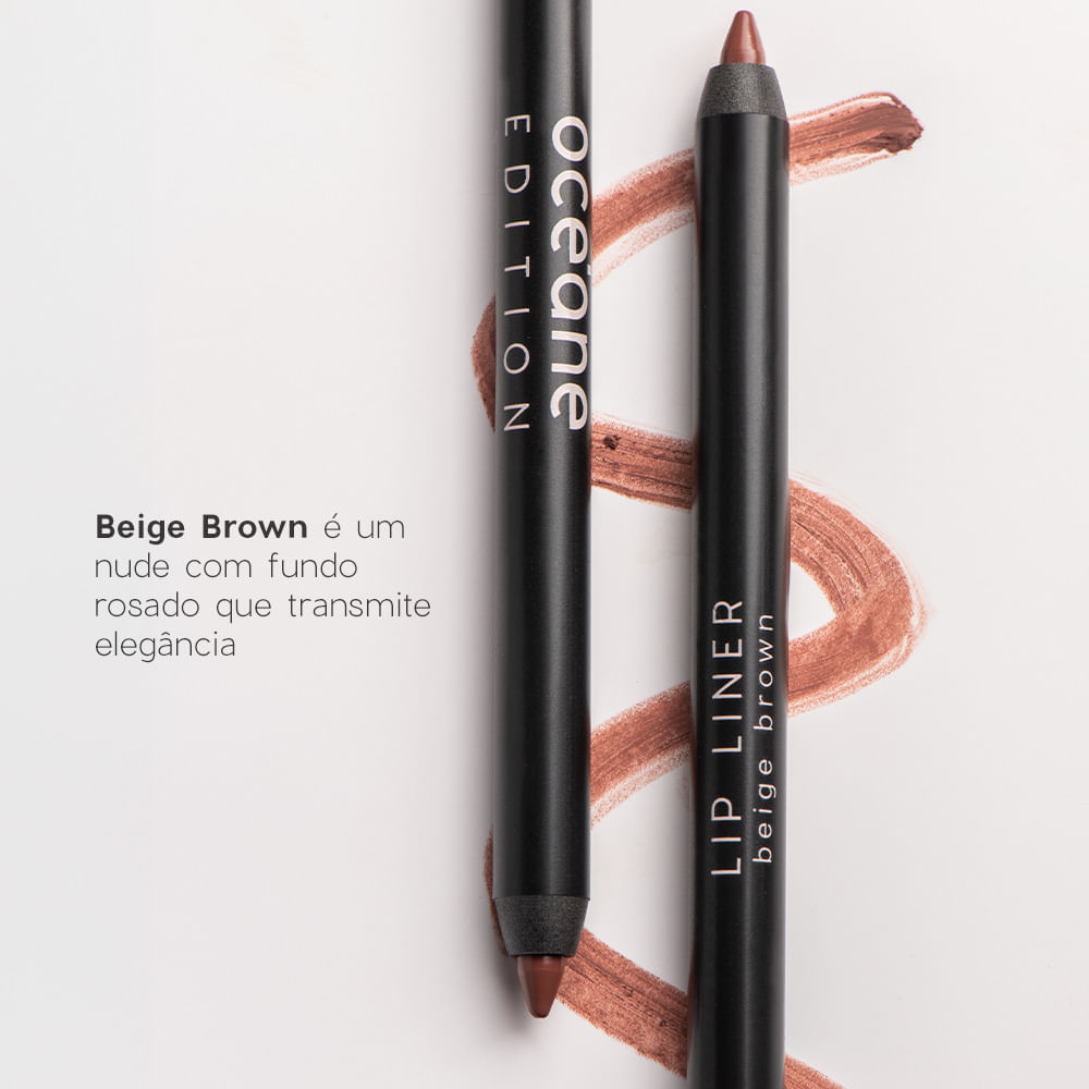 Lápis de Contorno Labial Nude - Lip Liner Beige Brown Océane Edition 1,2g - Imagem 4