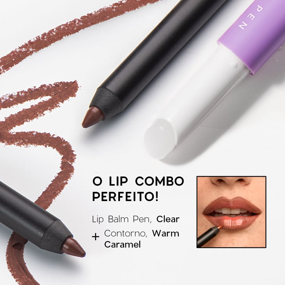 Lápis de Contorno Labial Marrom - Lip Liner Warm Caramel Océane Edition 1,2g - Imagem 6