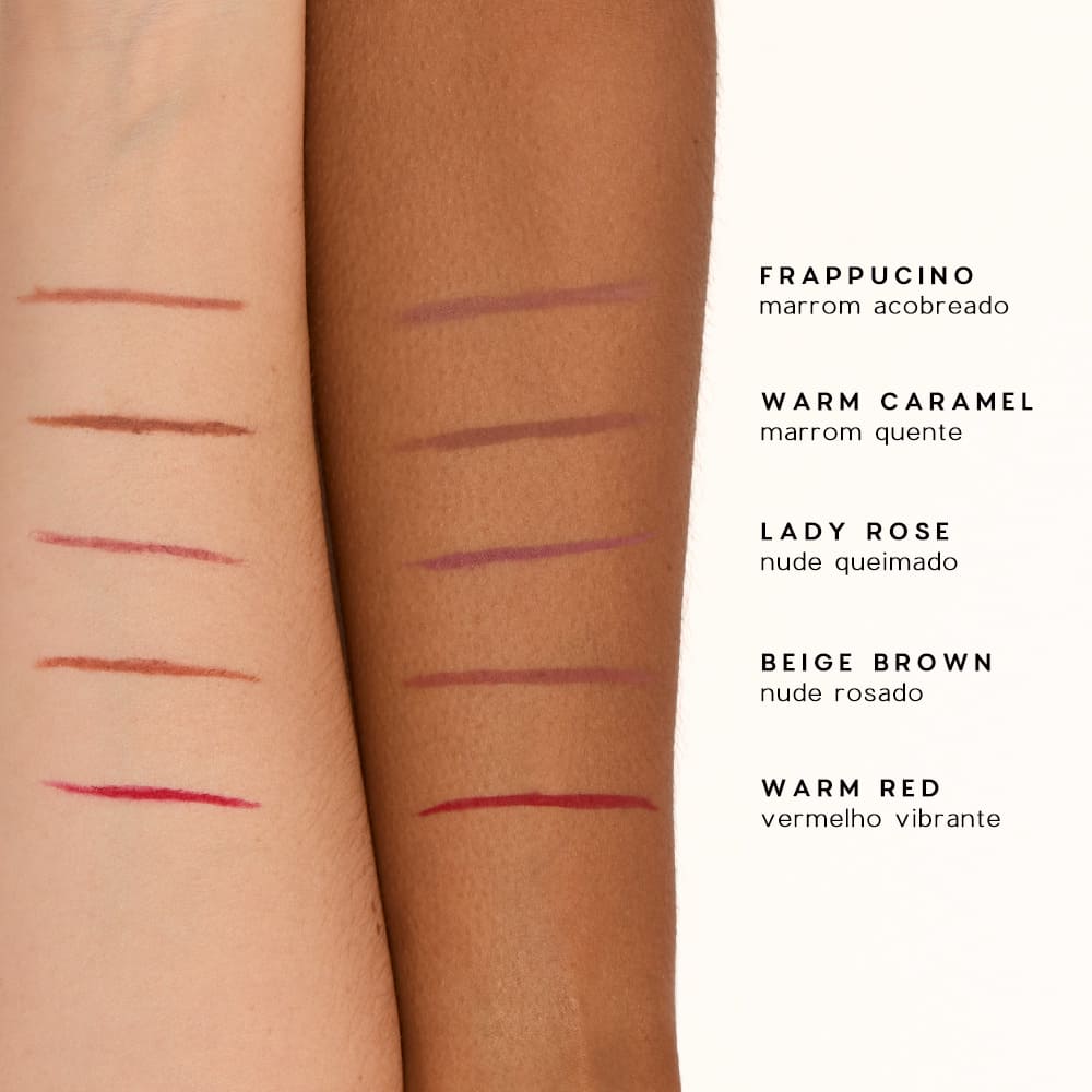 Lápis de Contorno Labial Marrom - Lip Liner Warm Caramel Océane Edition 1,2g - Imagem 8