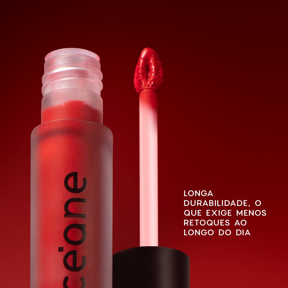 Kit Batom Líquido Vermelho + Lápis Labial Vermelho Océane Edition (2 Produtos) - Imagem 3