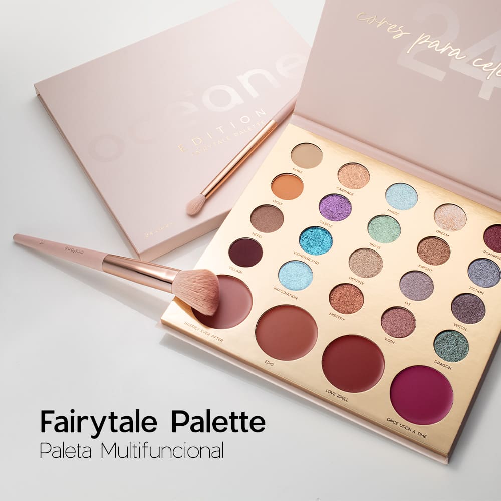 Kit Paleta Multifuncional Fairytale + Mini Pincéis (6 Produtos) - Imagem 2