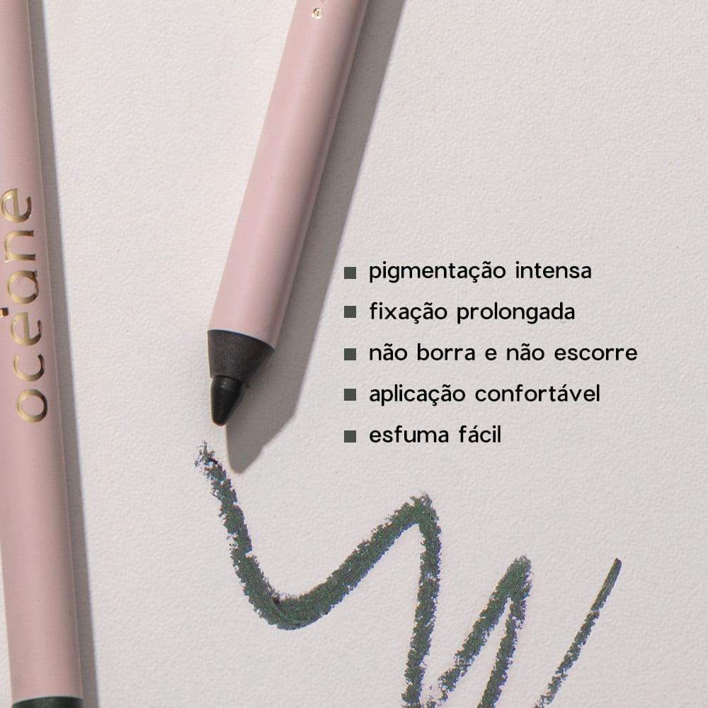 Kit Lápis para Olhos Verde + Batom Nude Océane Edition (2 Produtos) - Imagem 3