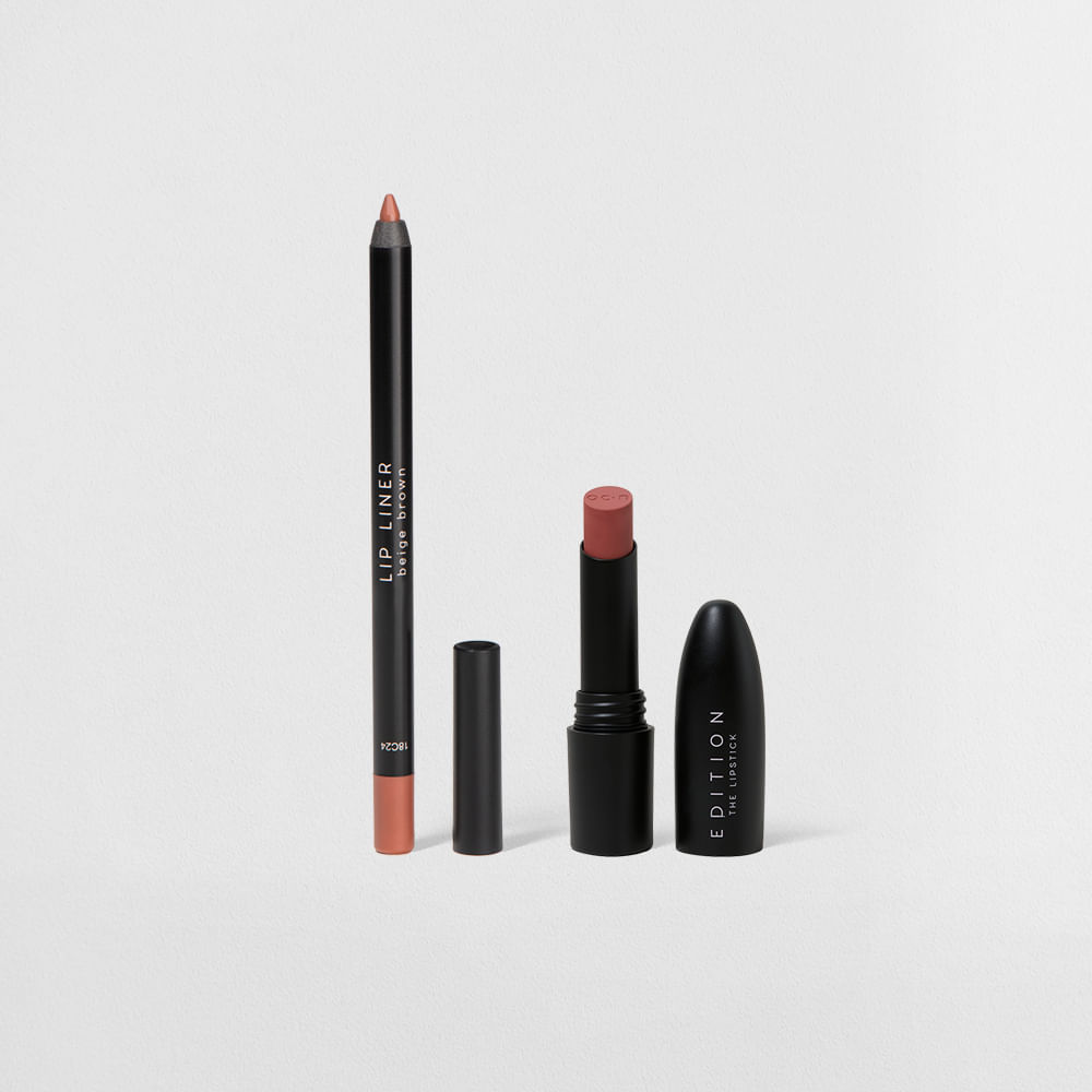 Kit Lápis Labial Nude + Batom Nude Océane Edition (2 Produtos)