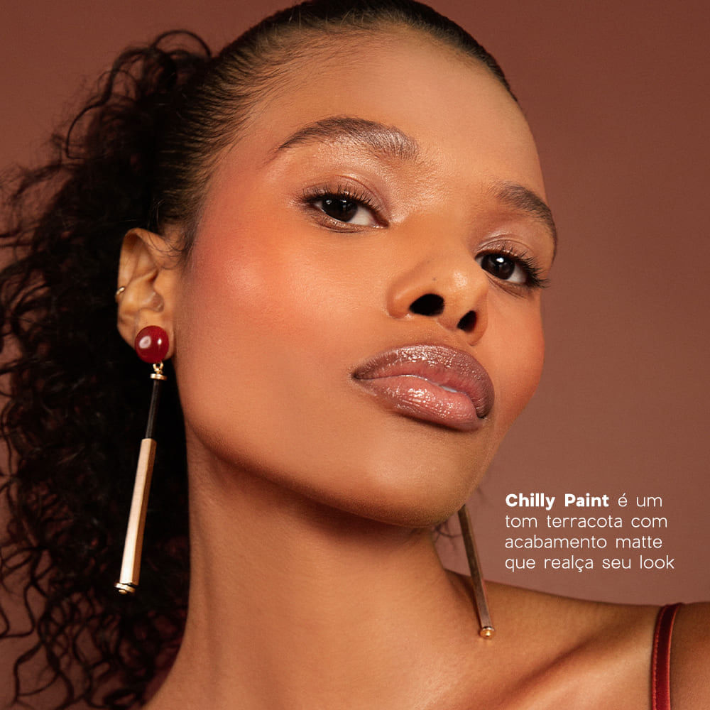 Blush Cremoso e em Pó Terracota – Duo Blush Chilly Paint Océane Edition 10,2g - Imagem 4