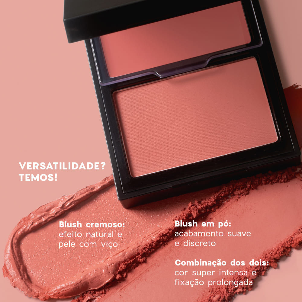 Blush Cremoso e em Pó Coral – Duo Blush Coral Paint Océane Edition 10,2g - Imagem 3
