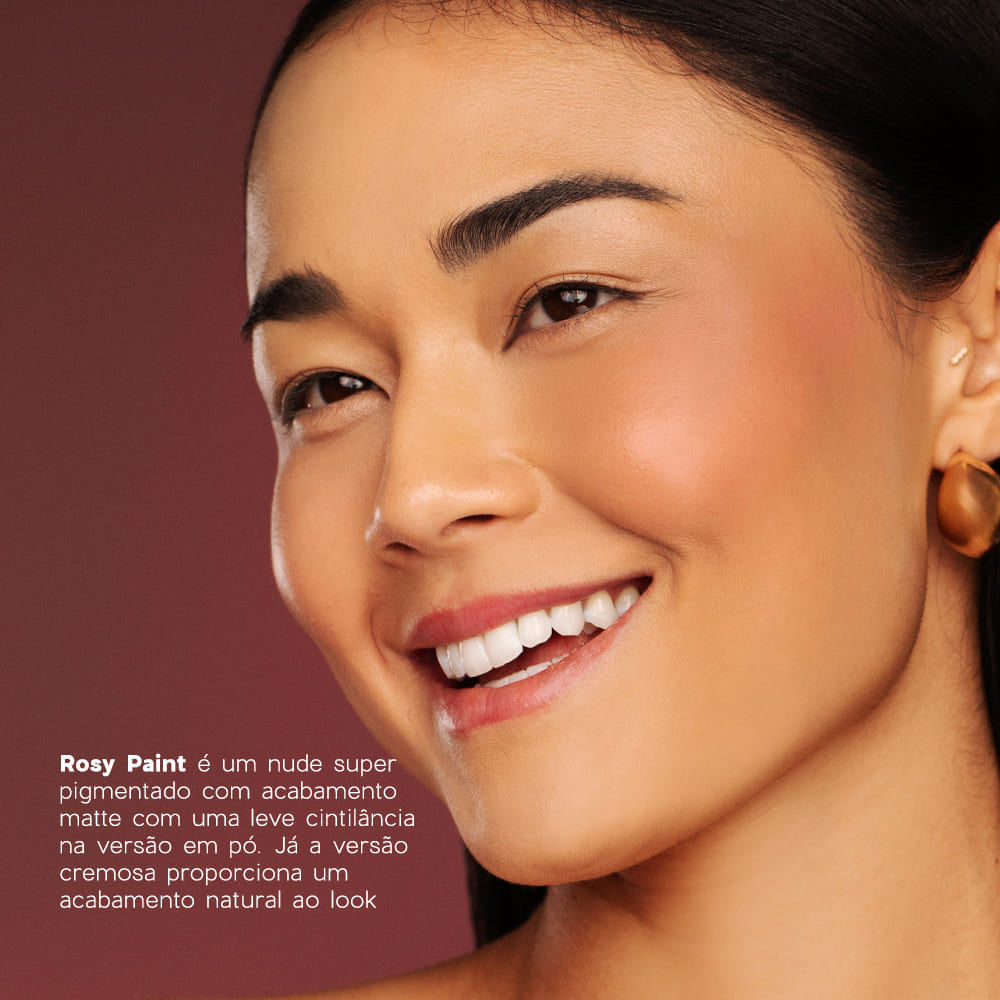 Blush Cremoso e em Pó Nude – Duo Blush Rosy Paint Océane Edition 10,2g - Imagem 4