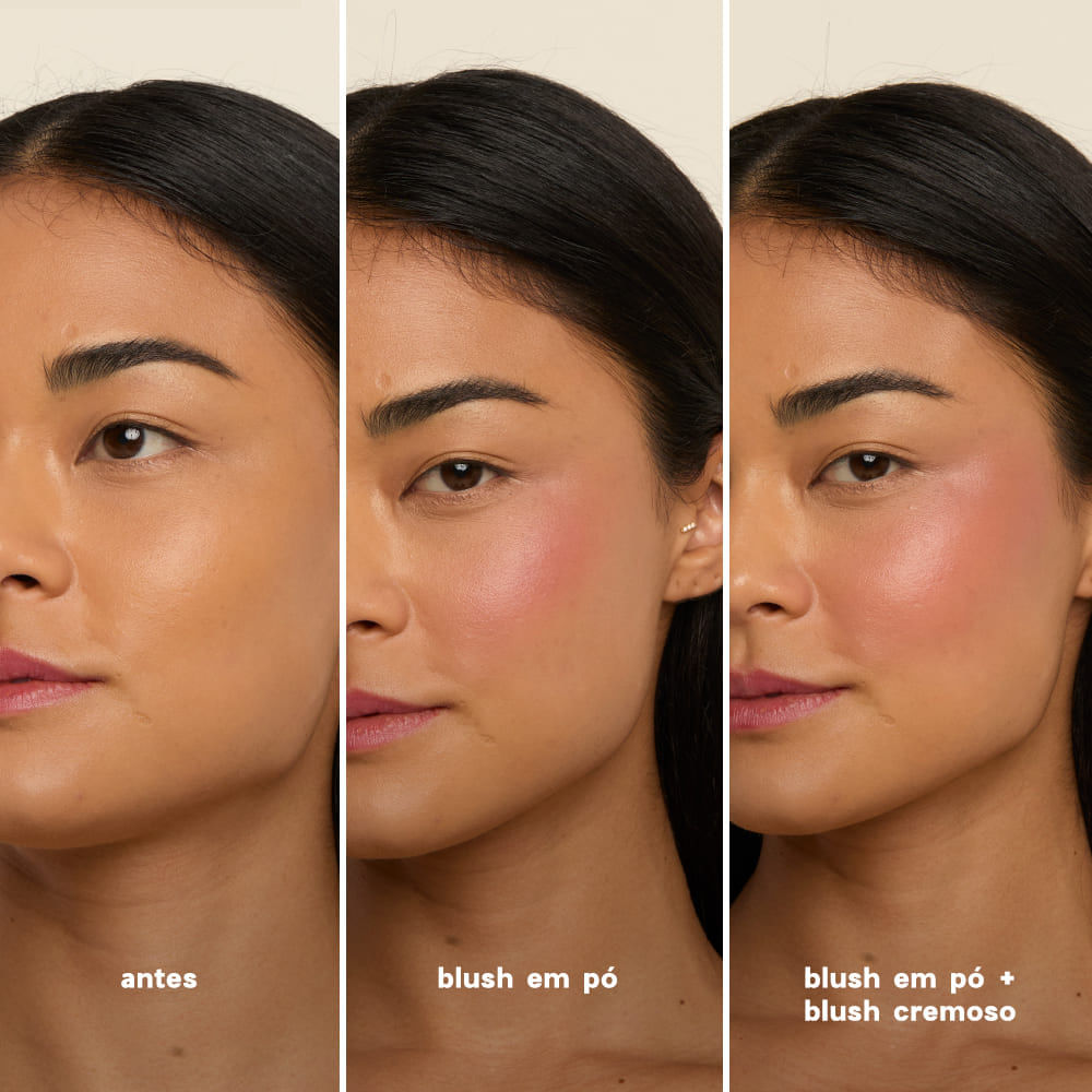 Blush Cremoso e em Pó Nude – Duo Blush Rosy Paint Océane Edition 10,2g - Imagem 6