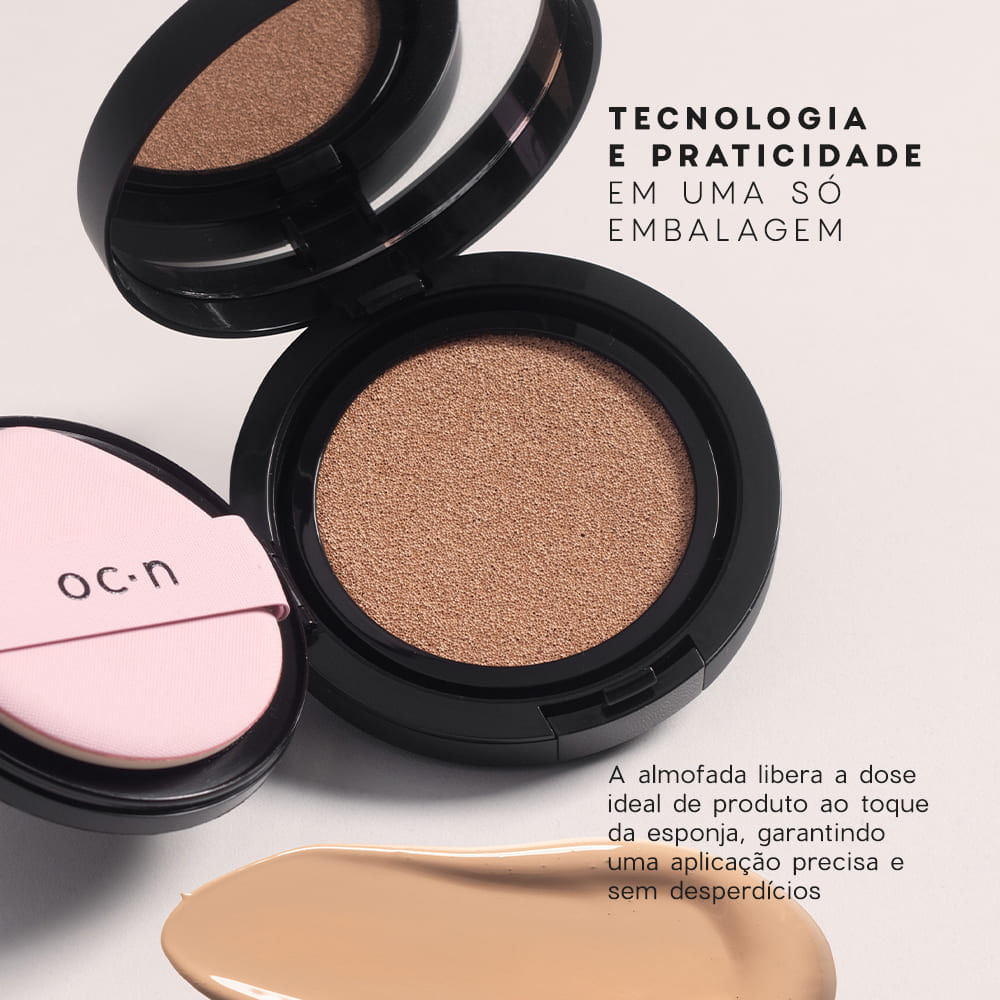 Kit Base Líquida Cushion 10 + Pó Compacto Porcelain Océane Edition (2 Produtos) - Imagem 3