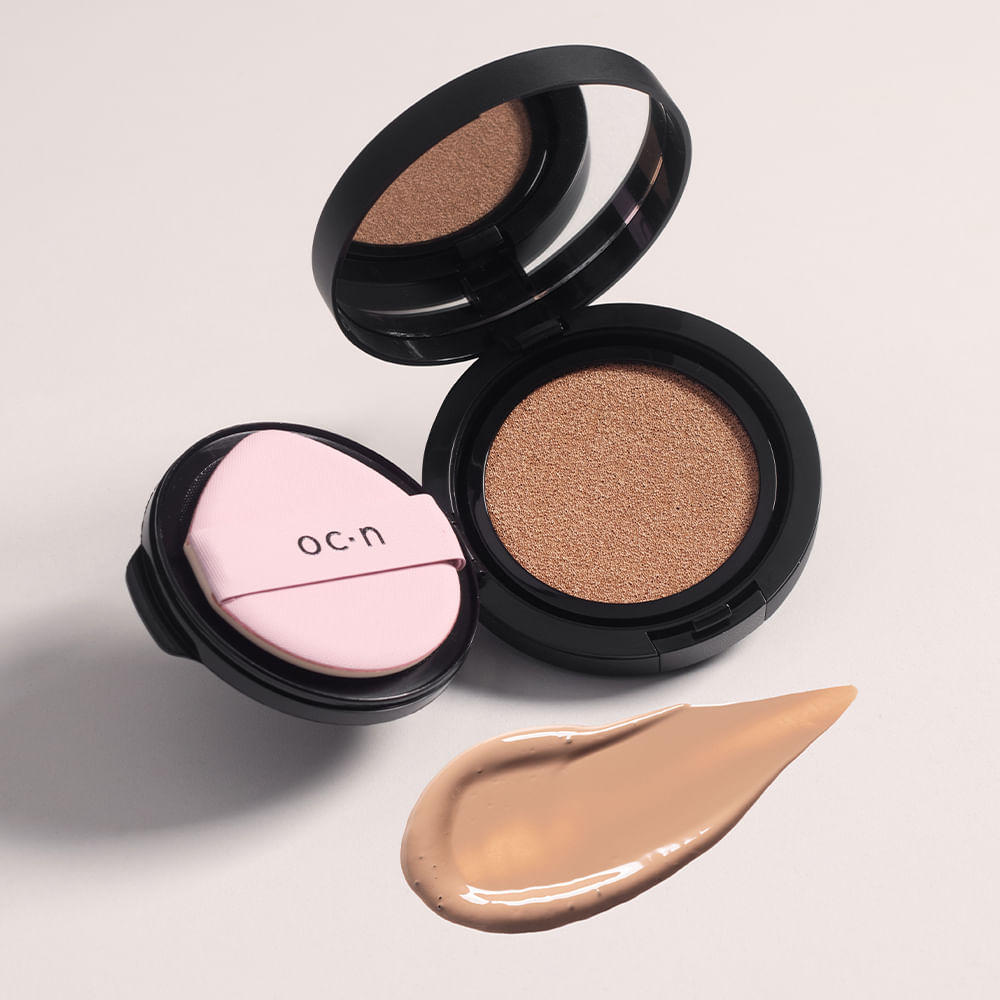 Kit Base Líquida Cushion 20 + Pó Compacto Peach Océane Edition (2 Produtos) - Imagem 2