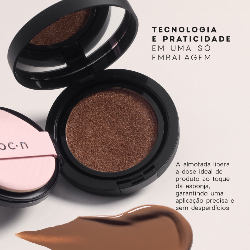 Kit Base Líquida Cushion 70 + Pó Compacto Mocha Océane Edition (2 Produtos) - Imagem 3