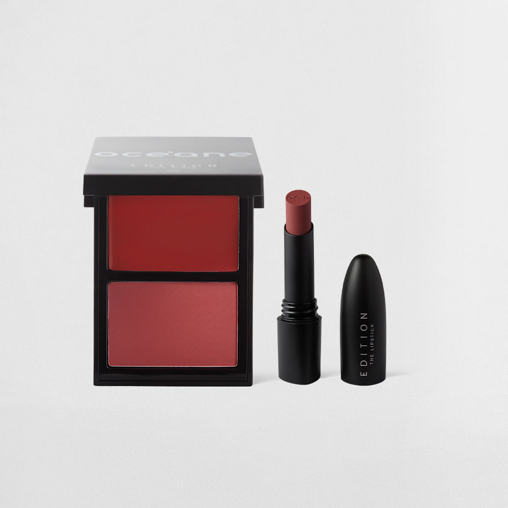 Kit Duo Blush Punch Paint + Batom Cinnamon Océane Edition (2 Produtos)