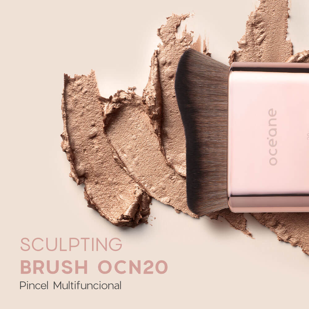 Kit Primer Iluminador Glow Skin Medium Tan + Pincel Ocn20 (2 Produtos) - Imagem 6