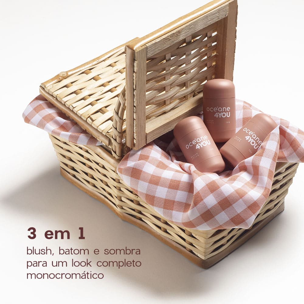 Blush em Bastão Nude - Blush Stick Picnic 4you - Imagem 4