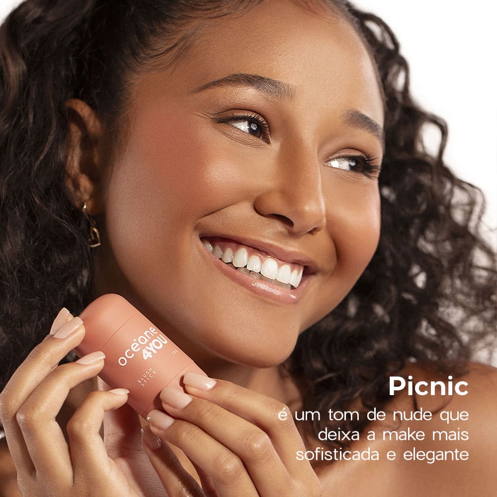 Blush em Bastão Nude - Blush Stick Picnic 4you - Imagem 6