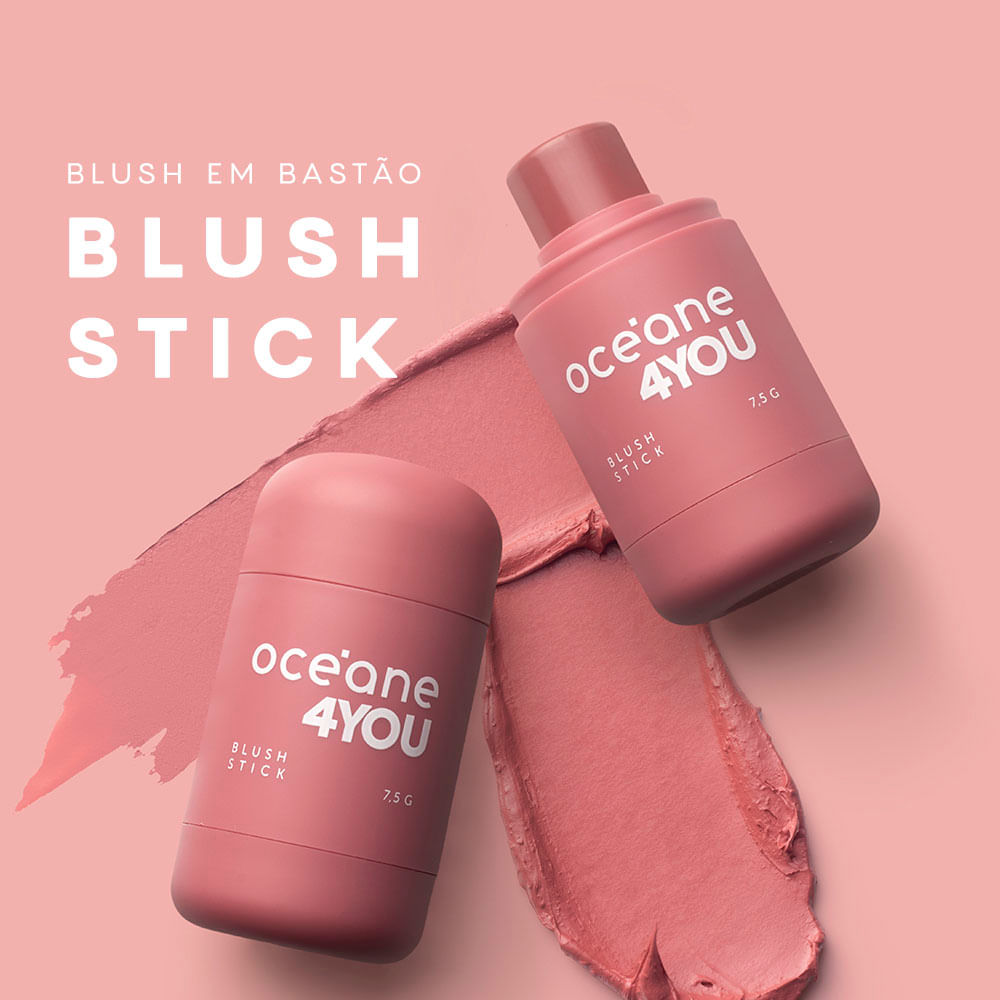 Blush em Bastão Rosa Queimado - Blush Stick Bubble 4you - Imagem 2