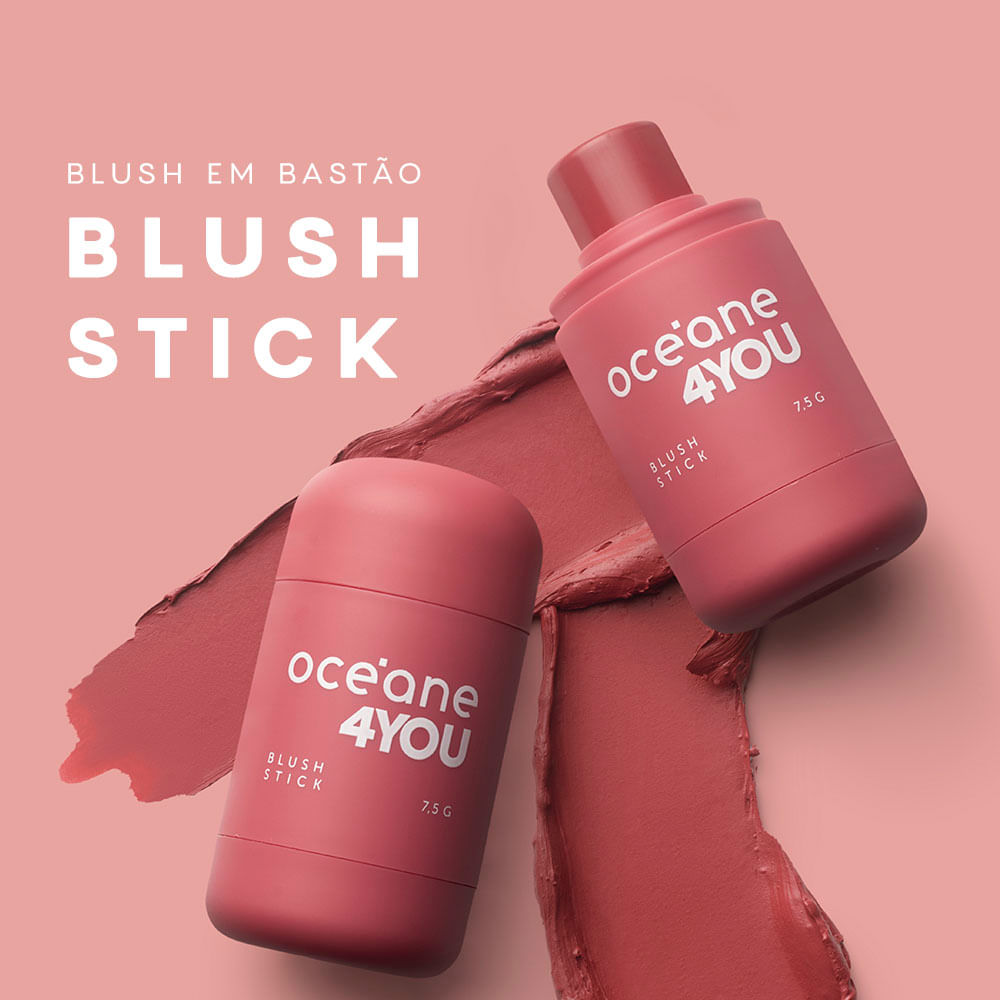 Blush em Bastão Rosa Malva - Blush Stick Balloon 4you - Imagem 2