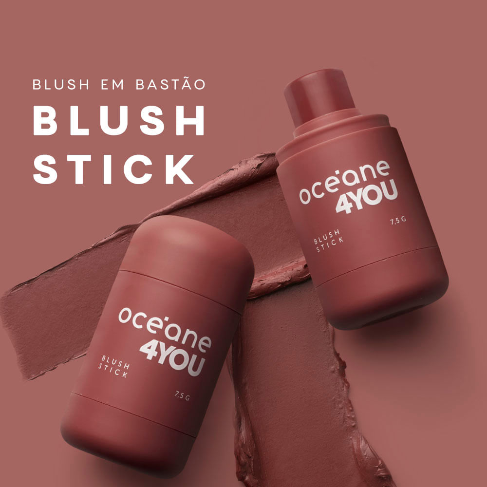 Blush em Bastão Vinho - Blush Stick Cake 4you - Imagem 2