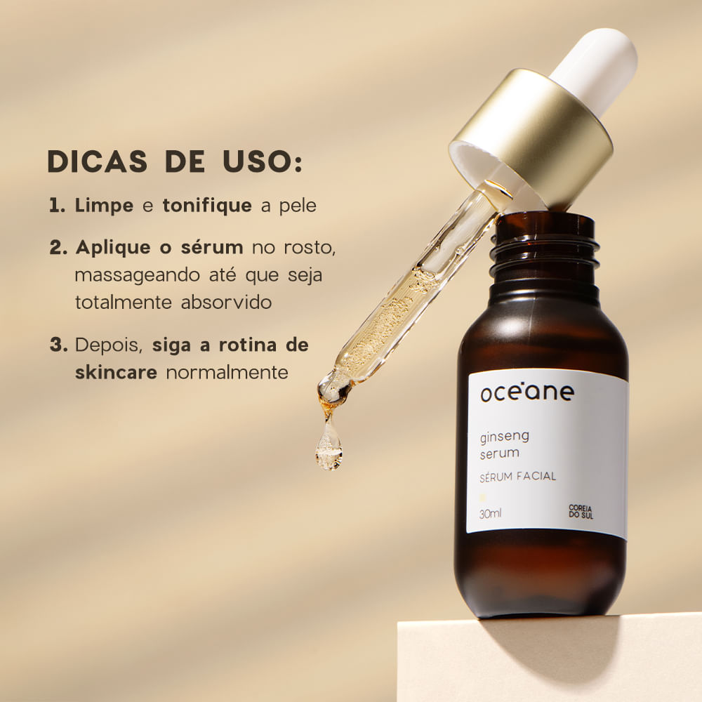 Sérum Facial com Extrato de Ginseng - Ginseng Serum 30ml - Imagem 7