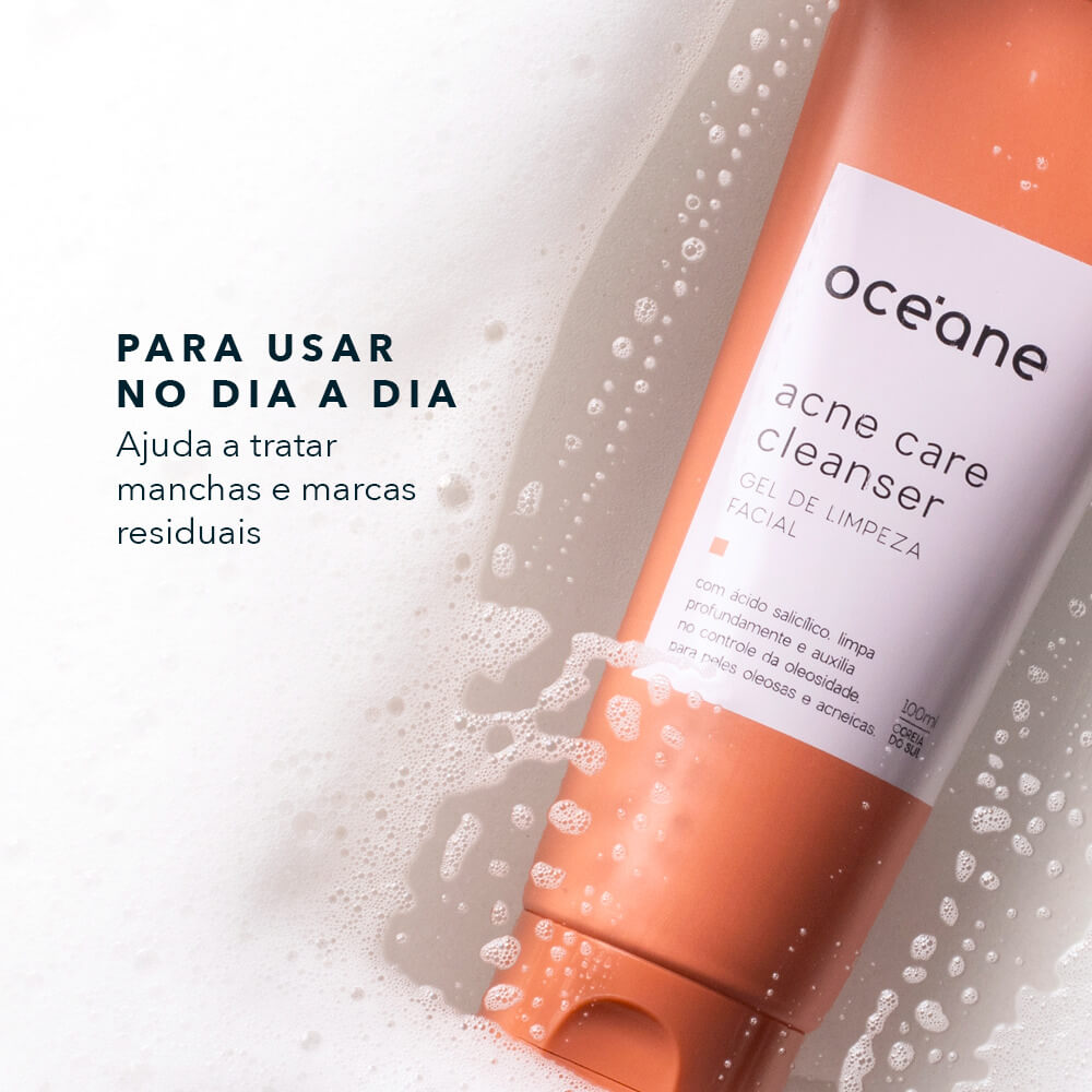 Gel de Limpeza Facial com Ácido Salicílico – Acne Care Cleanser 100ml - Imagem 4