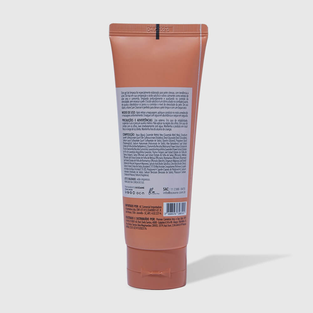 Gel de Limpeza Facial com Ácido Salicílico – Acne Care Cleanser 100ml - Imagem 7