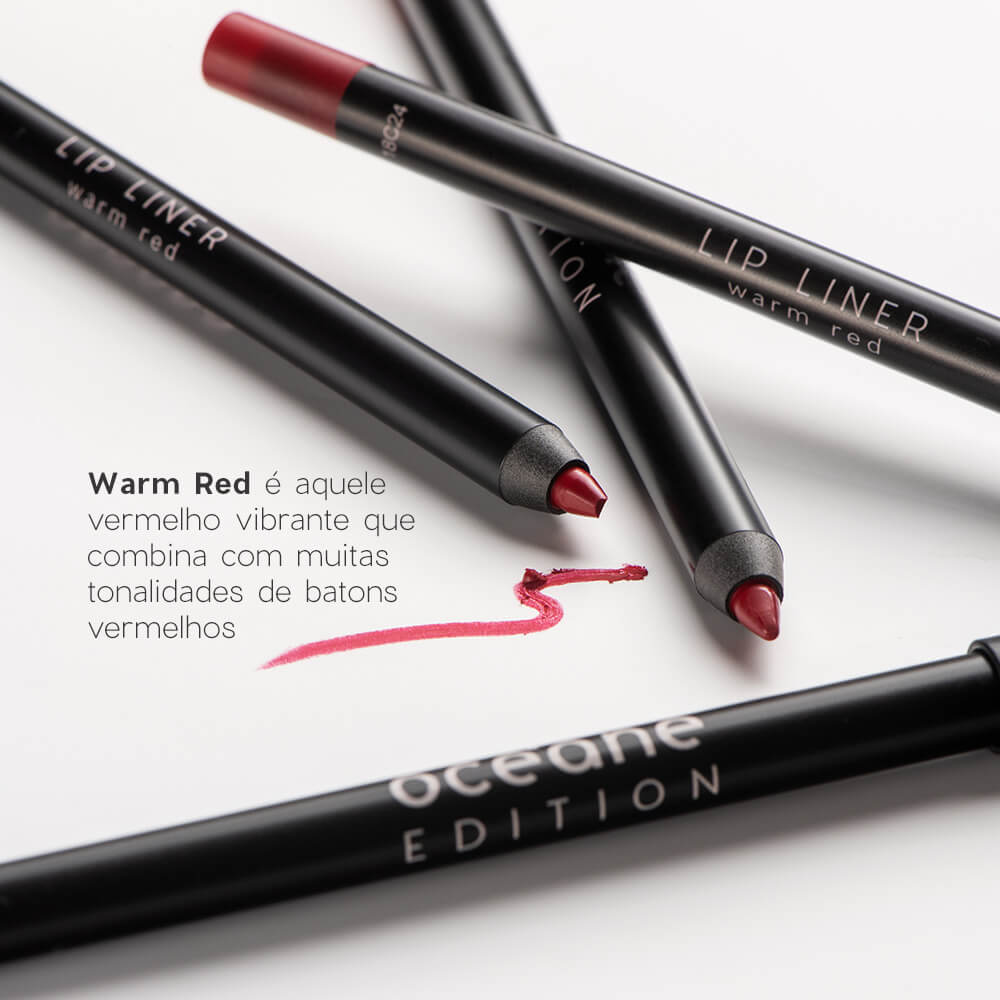Lápis de Contorno Labial Vermelho - Lip Liner Warm Red Océane Edition 1,2g - Imagem 4