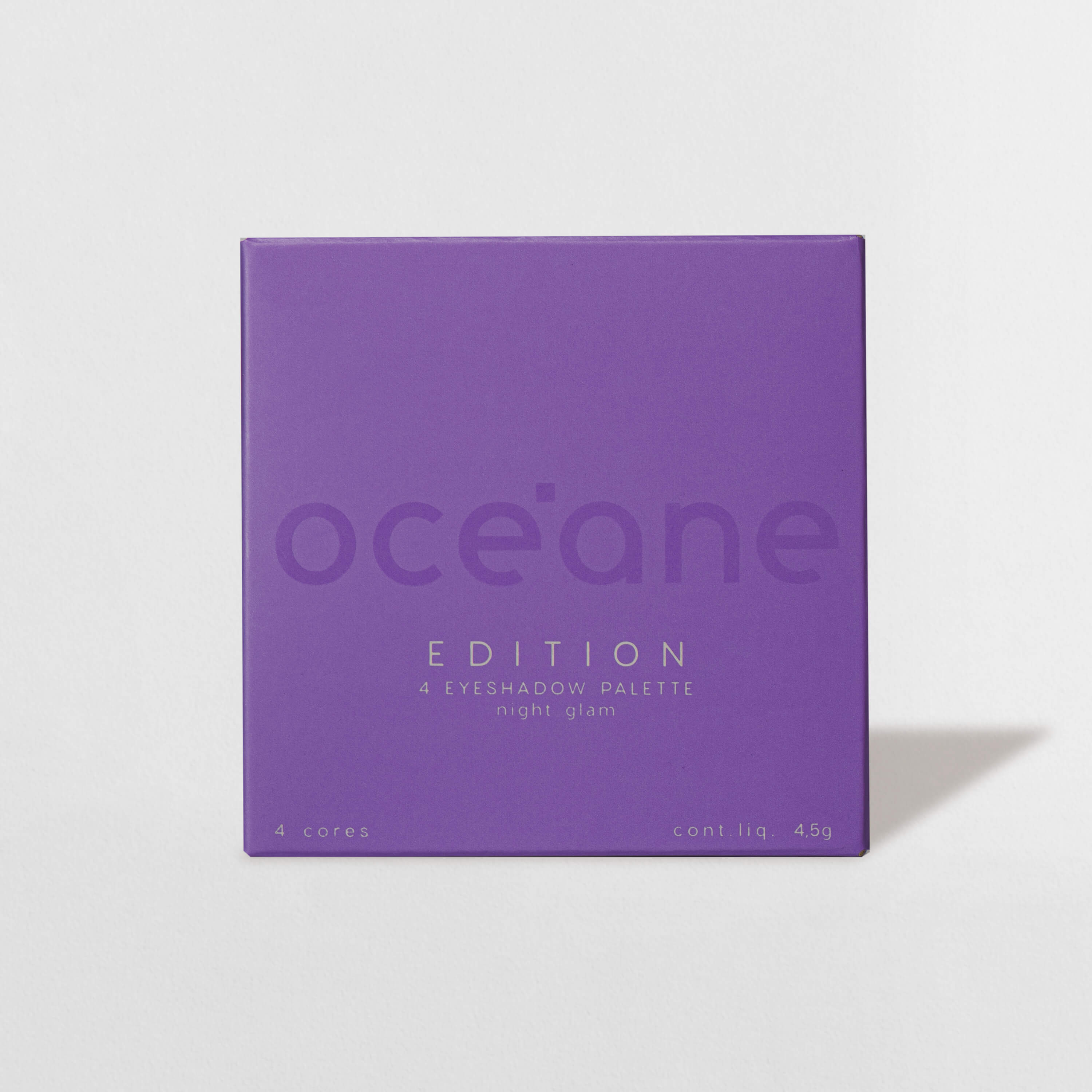 Paleta de Sombras - 4 Eyeshadow Palette Night Glam Océane Edition 4,5g - Imagem 7