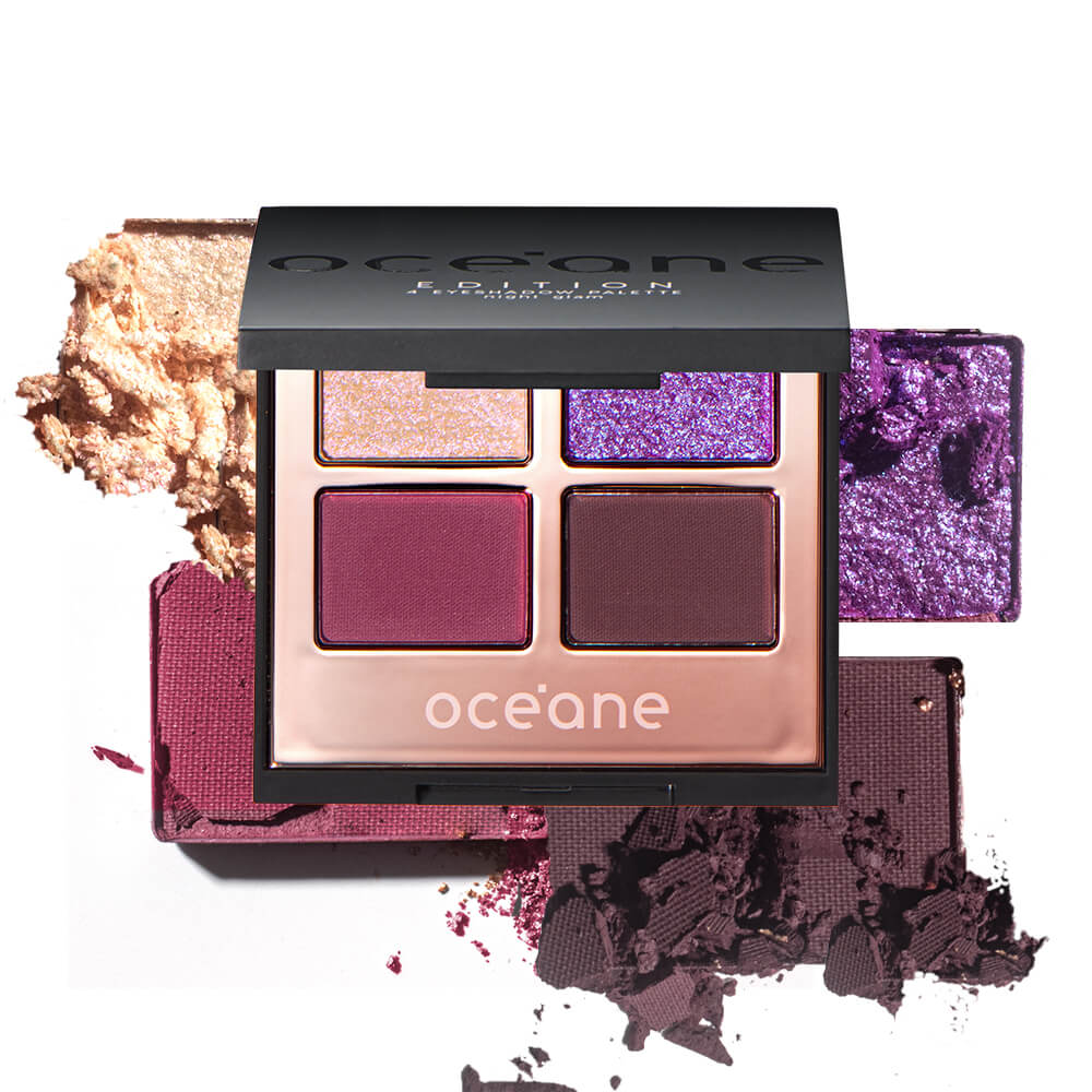 Paleta de Sombras - 4 Eyeshadow Palette Night Glam Océane Edition 4,5g - Imagem 9