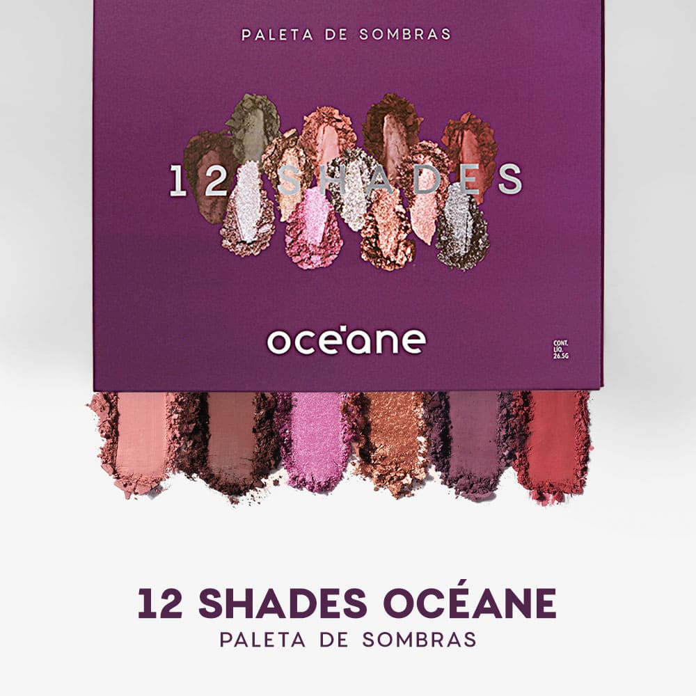 Paleta de Sombras - 12 Shades Océane Purple 26,5g - Imagem 3