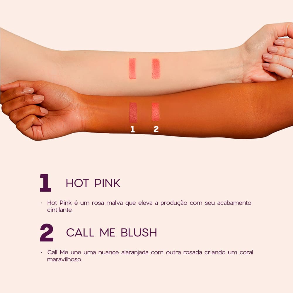 Blush Laranja - Blush Me Call Me Océane Purple 6,5g - Imagem 6