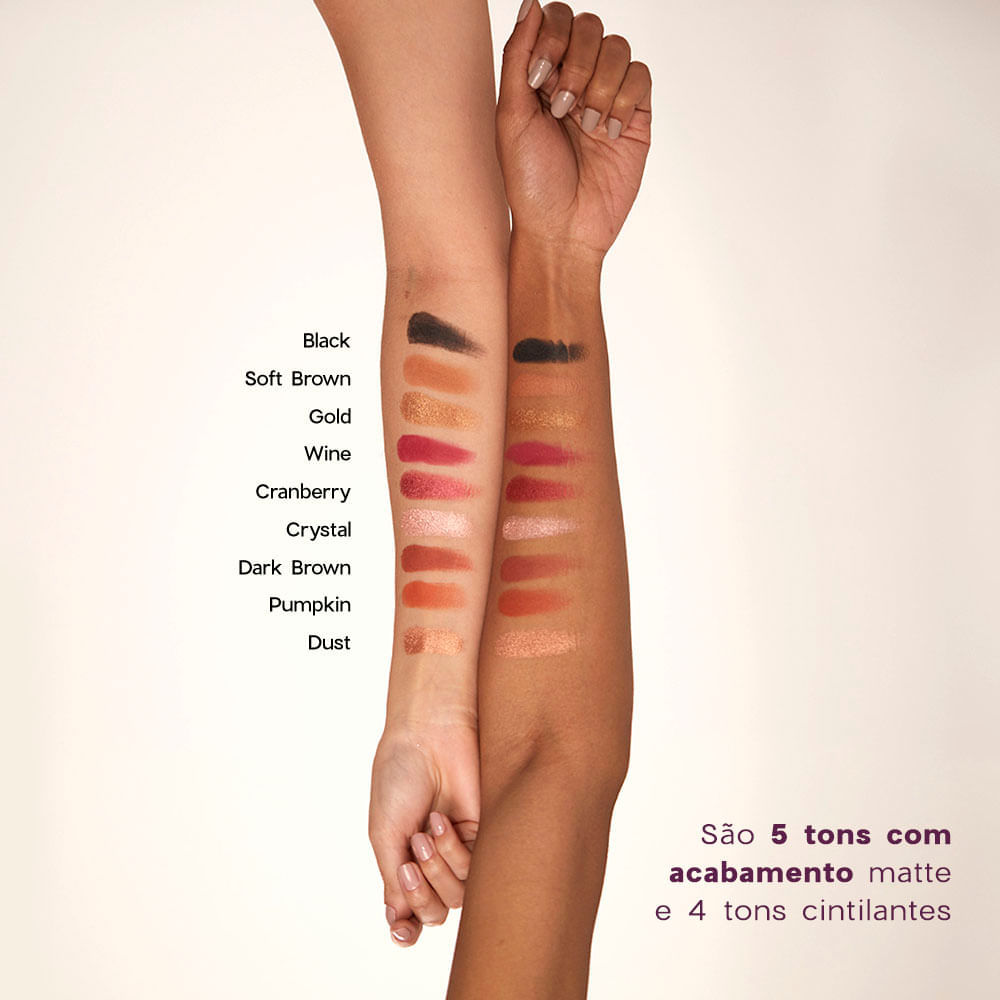 Paleta de Sombras - 9 Shades Océane Purple 25g - Imagem 6