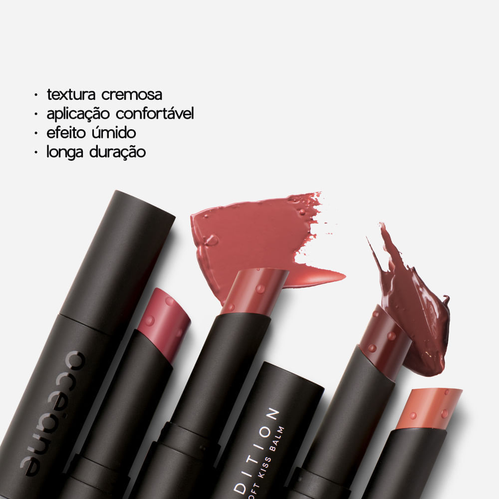 Bálsamo Labial Nude - Soft Kiss Balm Maple Océane Edition 3,2g - Imagem 4