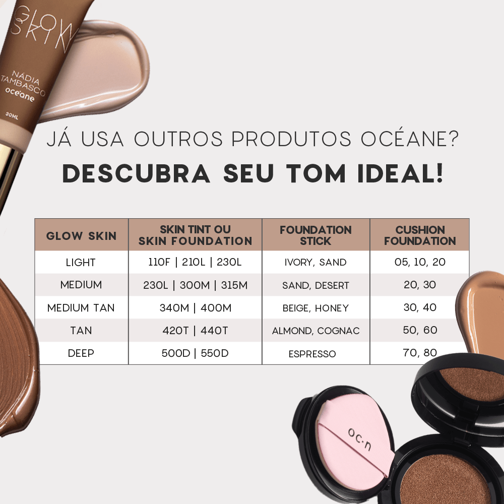 Primer Iluminador Facial Escuro Nádia Tambasco By Océane - Glow Skin Tan 30ml - Imagem 7