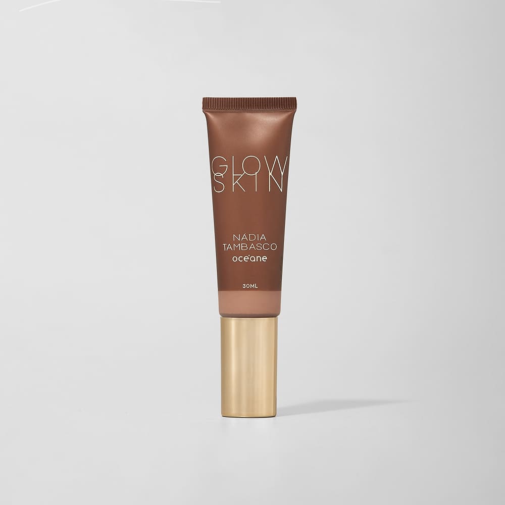 Primer Iluminador Facial Escuro Nádia Tambasco By Océane - Glow Skin Medium Tan 30ml