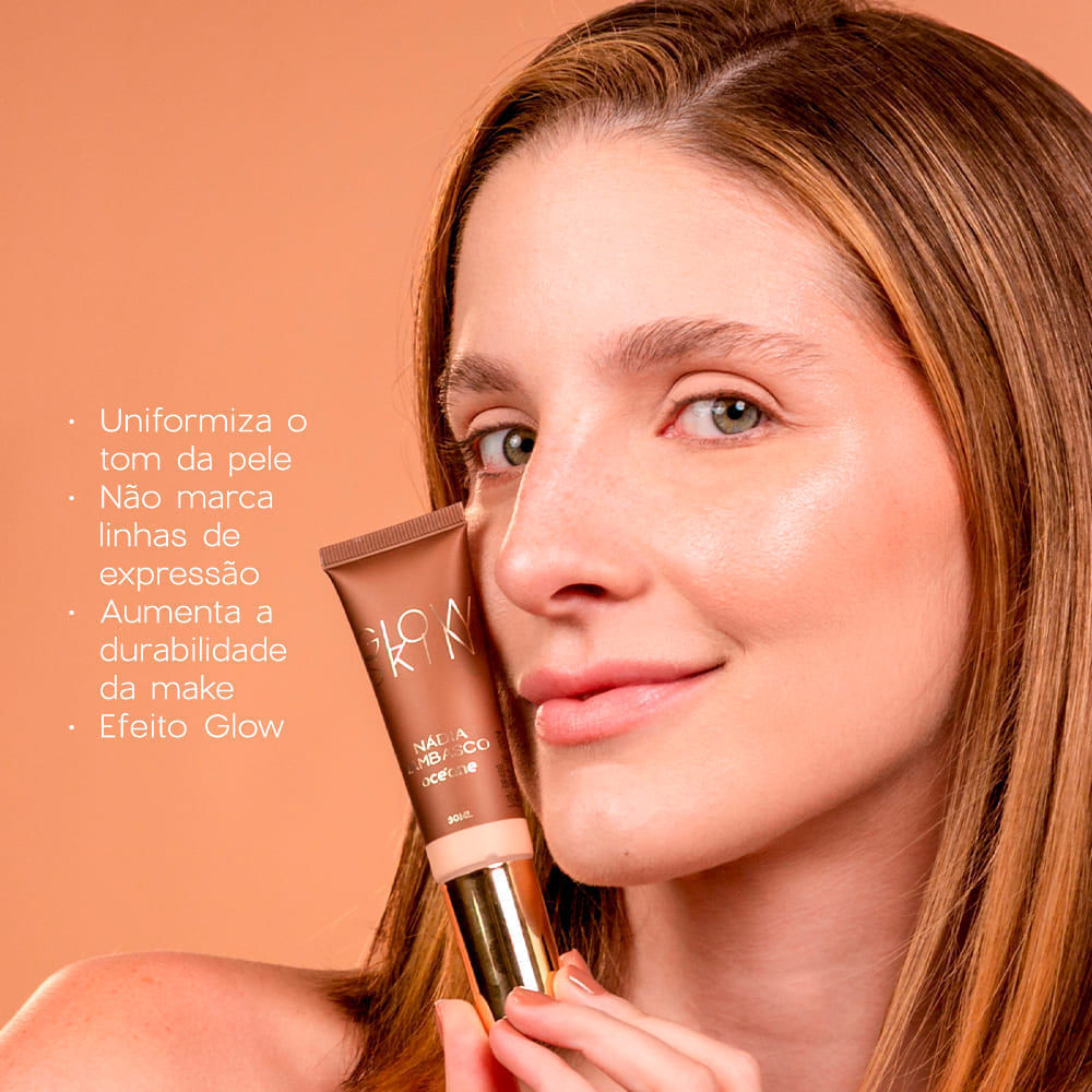 Primer Iluminador Facial Claro Nádia Tambasco By Océane - Glow Skin Light 30ml - Imagem 2