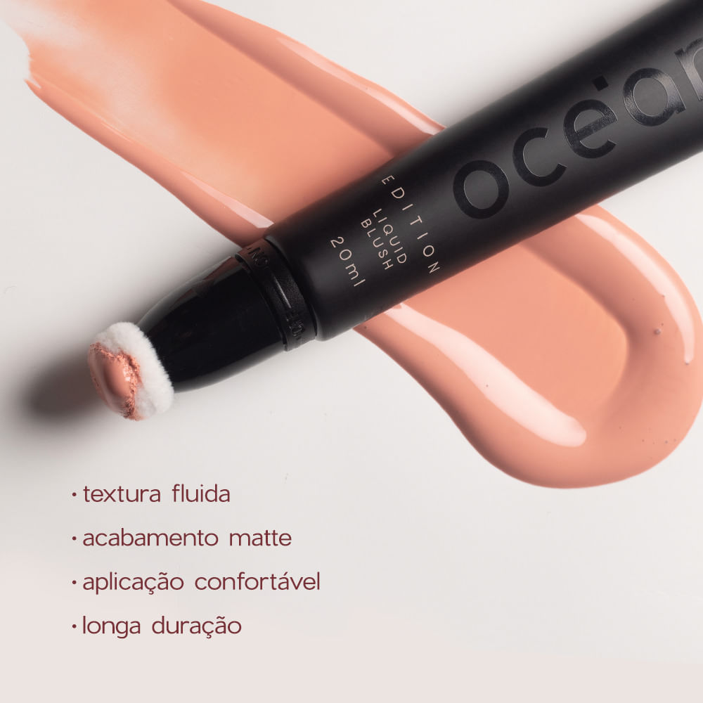 Blush Liquido Coral Claro - Liquid Blush Peachy Océane Edition 20ml - Imagem 4