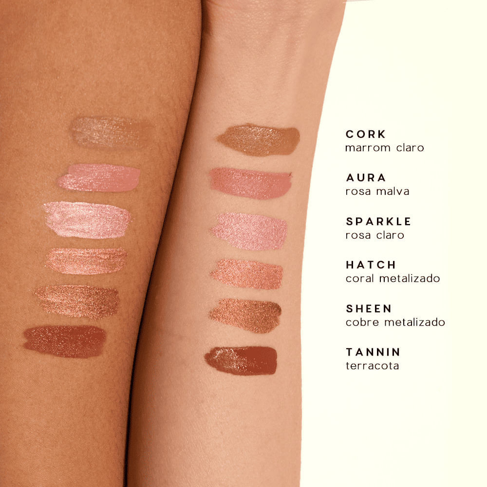 Sombra Líquida Rosa Matte - Liquid Eyeshadow Aura Océane Edition 4g - Imagem 7