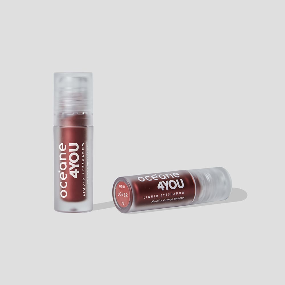 Sombra Líquida Vermelha - Liquid Eyeshadow Lover 4you 2g - Imagem 7