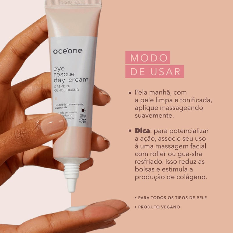 Creme Antissinais Diurno para Área Dos Olhos - Eye Rescue Day Cream 25g - Imagem 5