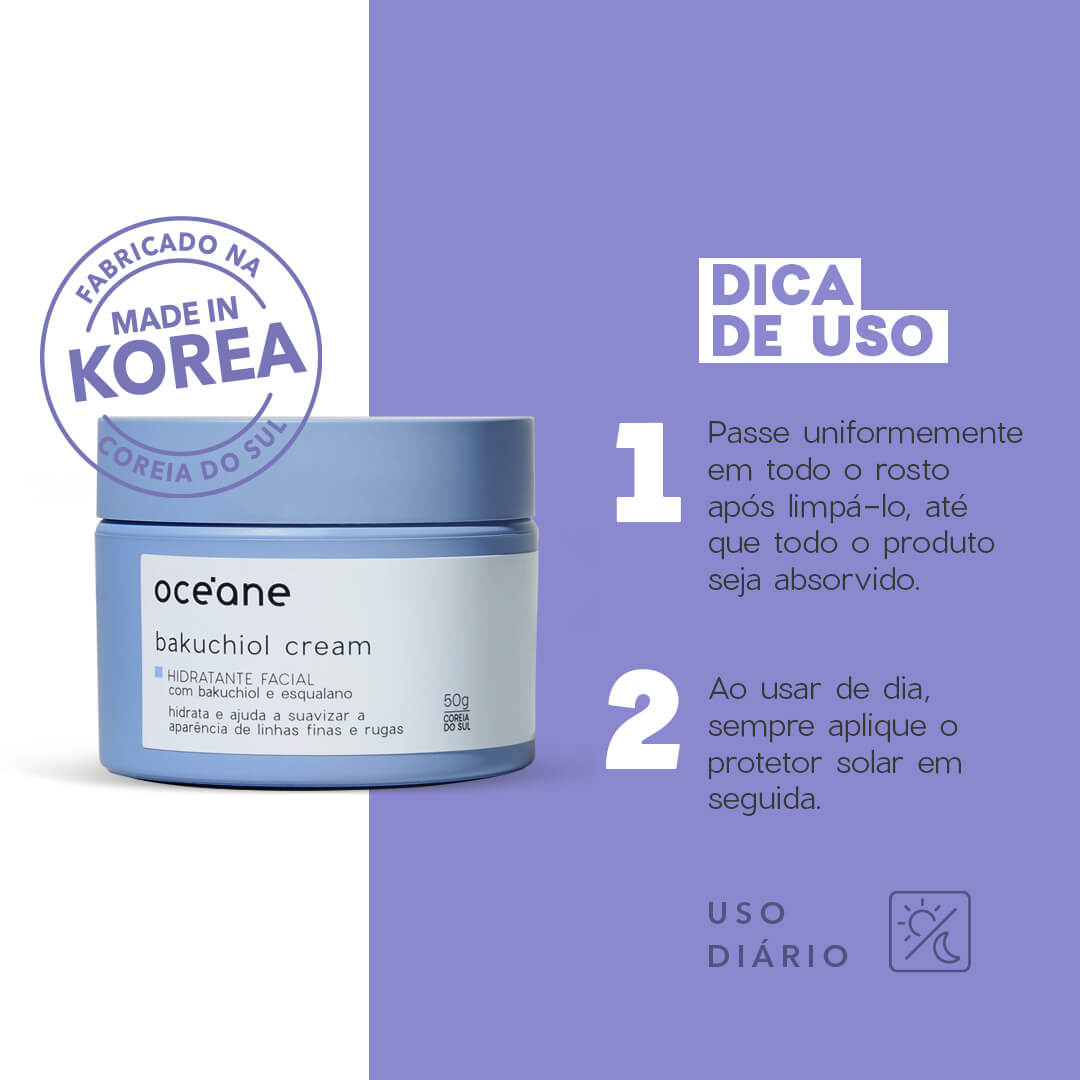 Hidratante Facial com Fito-Retinol e Esqualano - Bakuchiol Cream 50g - Imagem 7