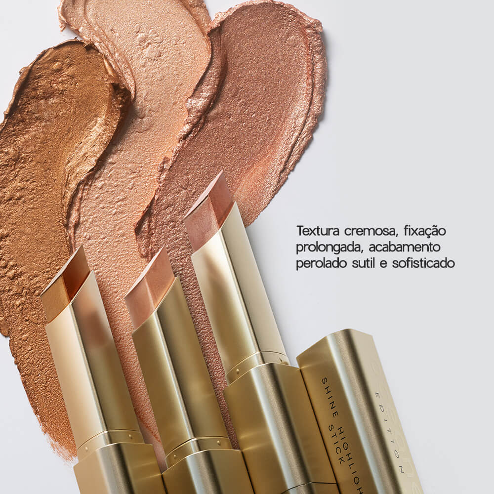 Iluminador em Bastão Rosé - Shine Highlight Stick Océane Edition Rose Glow 8g - Imagem 3
