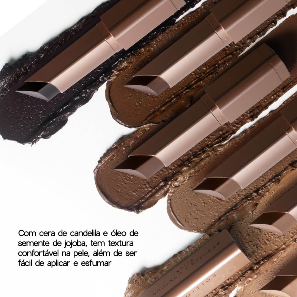 Bronzer em Bastão Marrom Escuro - Bronzer Contour Stick Edition Ganache 8g - Imagem 5
