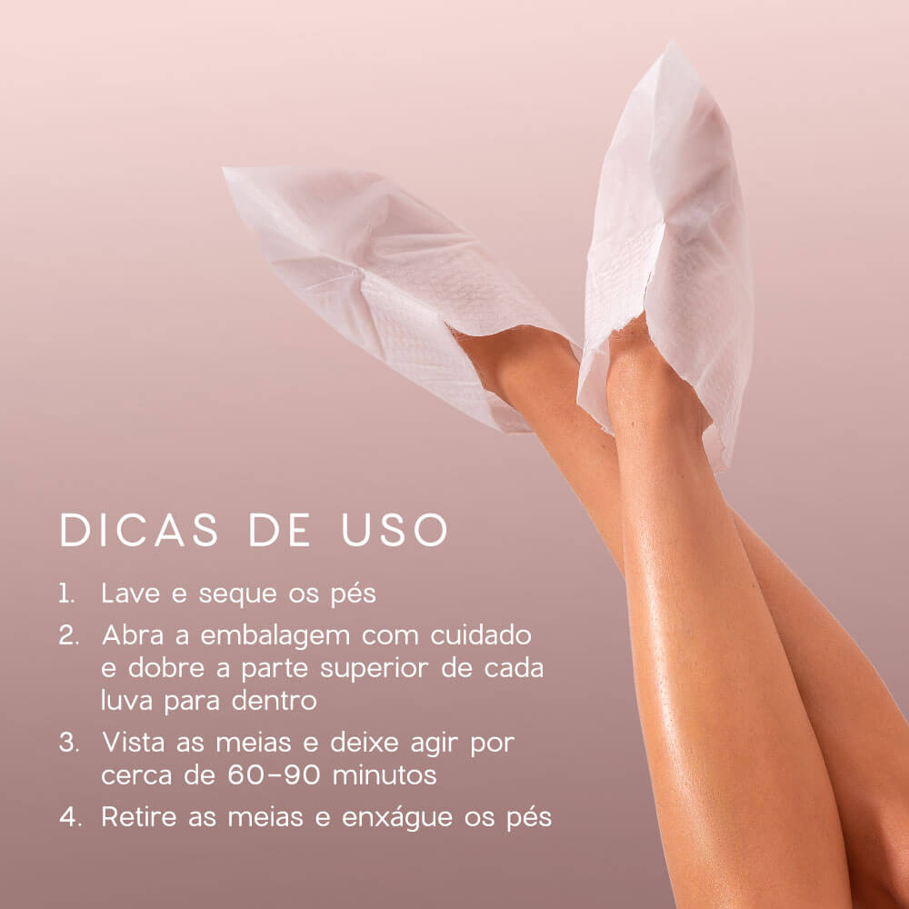 Máscara Esfoliante para Pés com Óleo de Coco - Foot Peeling Mask 1 Par - Imagem 5