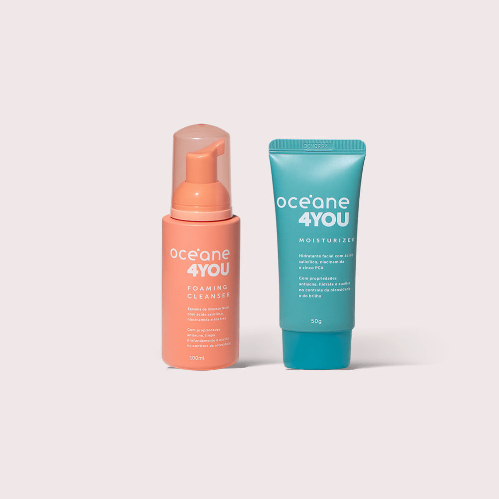 Kit Espuma Facial + Hidratante Facial 4you (2 Produtos)