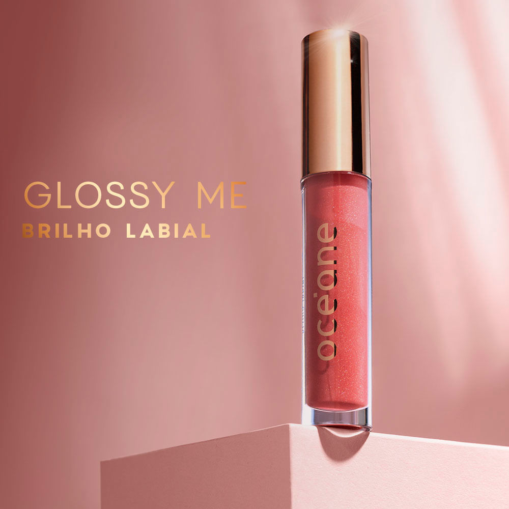 Brilho Labial Glossy - Glossy Me Rosé Pink Océane Edition 4g - Imagem 2