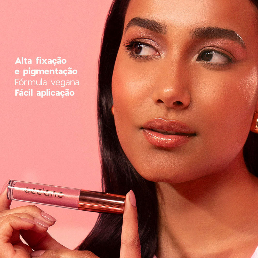 Brilho Labial Glossy - Glossy Me Rosé Pink Océane Edition 4g - Imagem 4