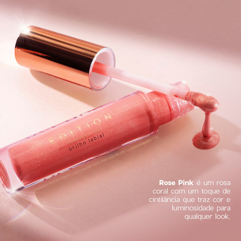 Brilho Labial Glossy - Glossy Me Rosé Pink Océane Edition 4g - Imagem 6
