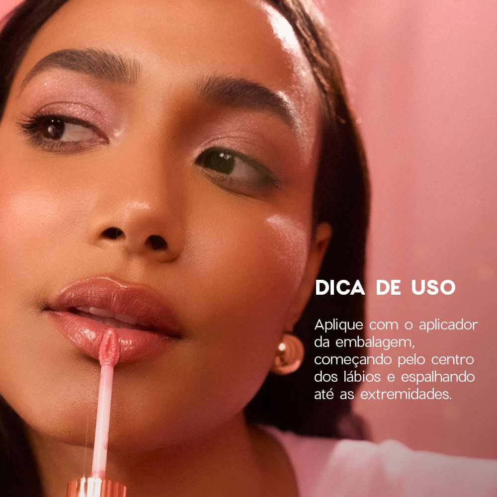 Brilho Labial Glossy - Glossy Me Rosé Pink Océane Edition 4g - Imagem 8