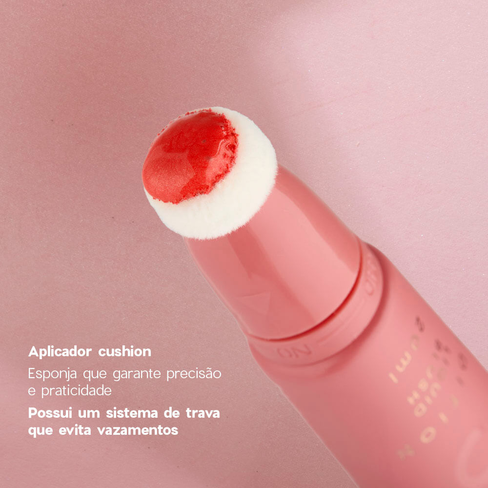Blush Líquido Rosa Coral Pink - Liquid Blush Glossy Rose Pink Edition 20ml - Imagem 5