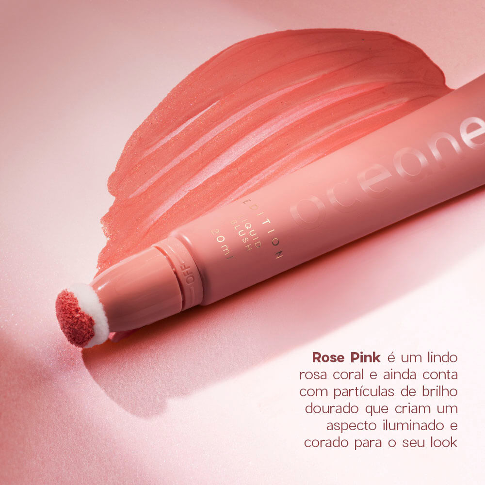 Blush Líquido Rosa Coral Pink - Liquid Blush Glossy Rose Pink Edition 20ml - Imagem 6